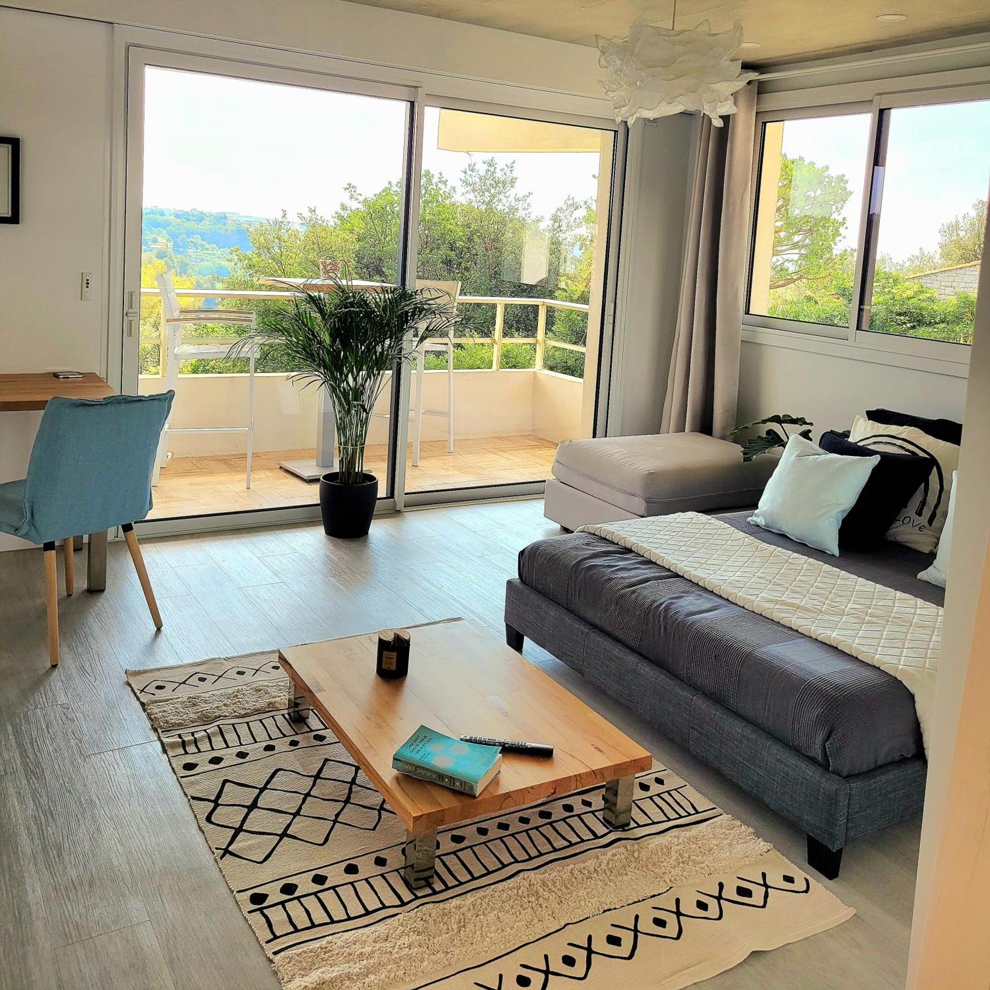 Studio Climatise, Vue Imprenable-Wifi Vence Exterior foto